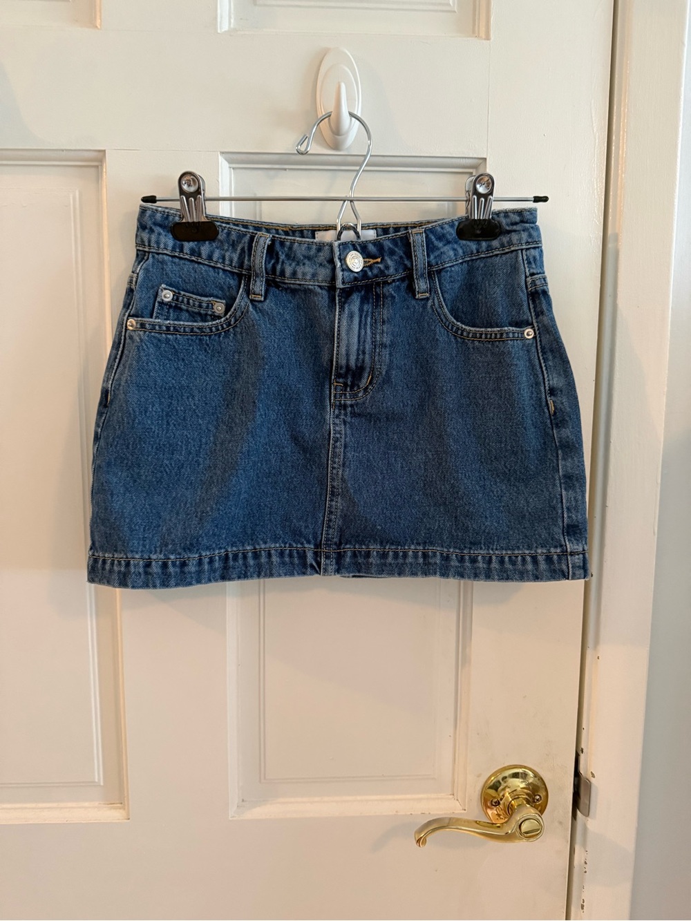 Princess Polly Dark Blue Denim Mini Skirt